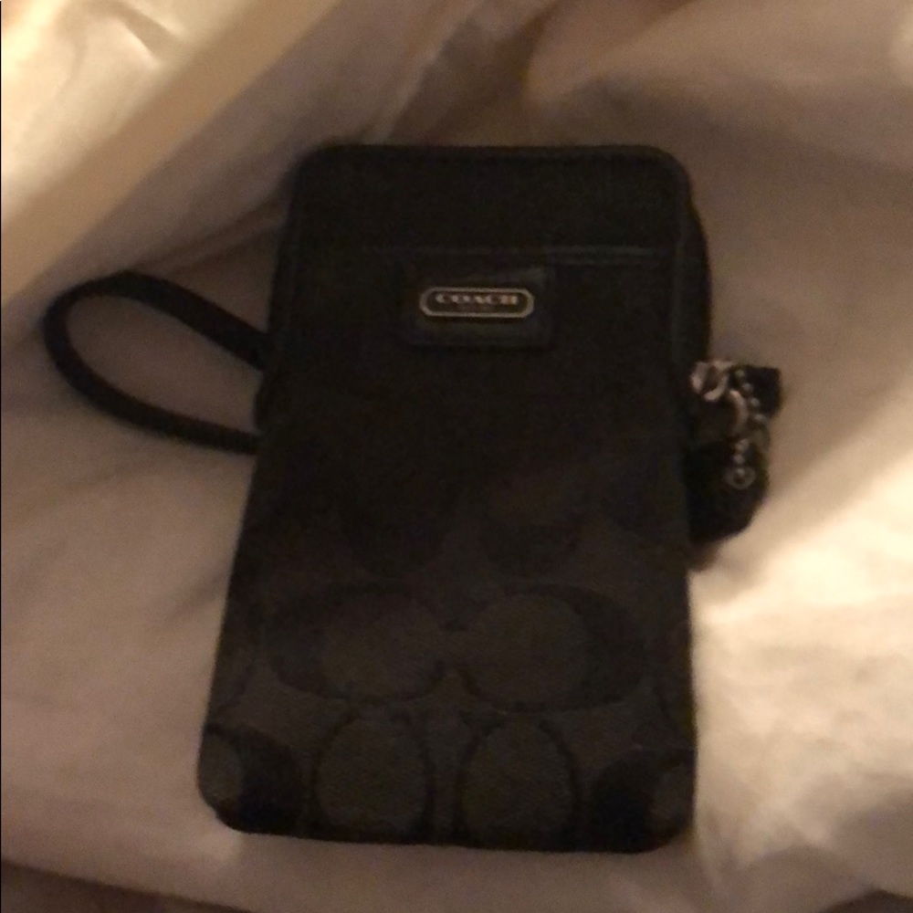 Coach phone case wristlet